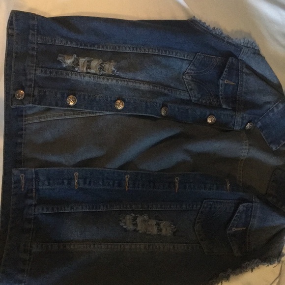 Torn Jean Jacket - Picture 3 of 4